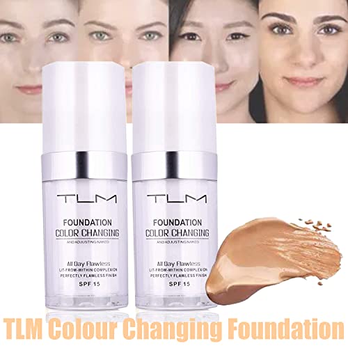 2Pcs TLM Colour Changing Foundation with SPF 15 - 30ml