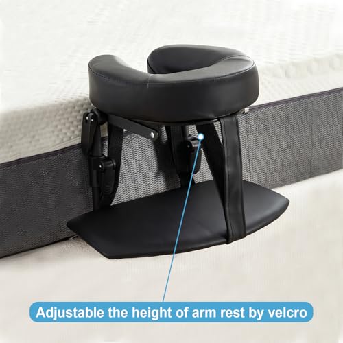 Adjustable Massage Headrest for Bed with Armrest