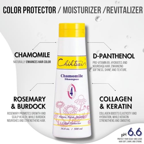 Chihtsai No.4 Chamomile Shampoo 500ml | Color Protection & Shine