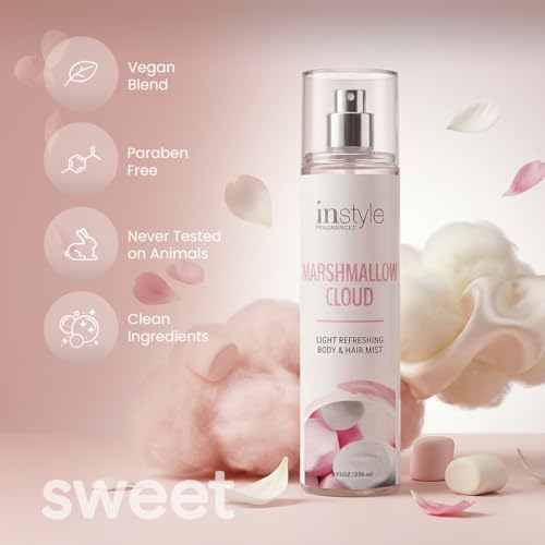 Instyle Marshmallow Cloud Body & Hair Mist 8 Fl Oz