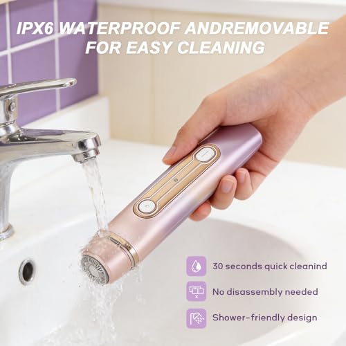 Women's Waterproof Bikini Trimmer with Dual Head & USB Rechargeable
