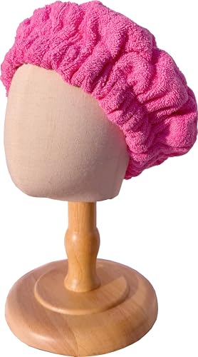 AKISS Flaxseed Deep Conditioning Heat Cap for Kids - Fuchsia Floral