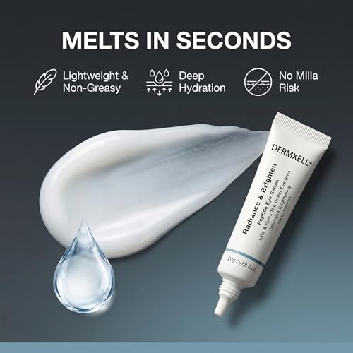 DERMXELL Lift & Brighten Peptide Eye Serum | Reduces Dark Circles & Wrinkles