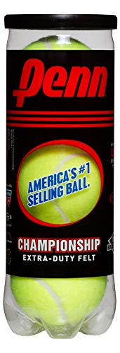 Penn Championship Tennis Balls - Extra Duty Felt Pressurized Tennis Balls 3 Count(Pack of 12)