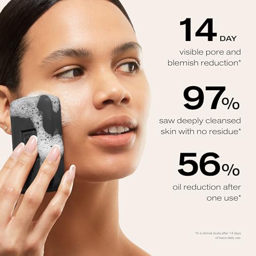 Erno Laszlo Sea Mud Deep Cleansing Face Wash Bar, Detox Charcoal Soap Bar with Dead Sea Mud, Removes Excess Oil, Unclogs Pores, Gently Exfoliates & Purifies Skin, For Oily, Blemish-Prone Skin, 3.4 oz