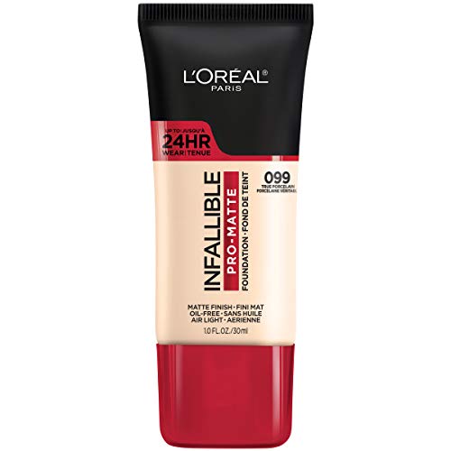 L'Oreal Paris Cosmetics Makeup Infallible Pro-Matte Liquid Longwear Foundation, Ivory Beige, 1 fl oz