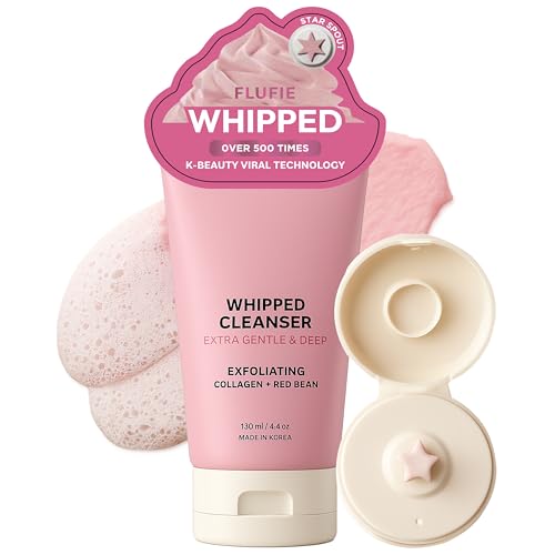 Whipped Facial Cleanser with Collagen & Red Bean ? Gentle Exfoliating, Hydrating & Brightening for Smooth Skin ? Dermatologist Tested, Anti-Aging, Korean Skin Care ? Clean Beauty ? 4.4 Oz