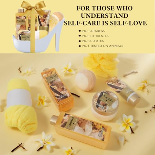 Spa Luxetique Vanilla High Heel Bath Gift Set 8pc