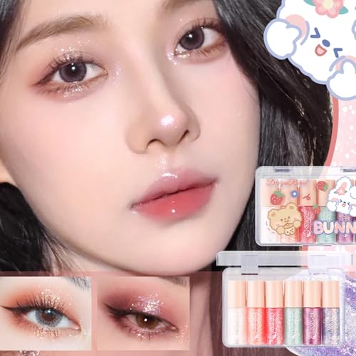 Baorder 6Pc Liquid Glitter Eyeshadow Set – Shimmer