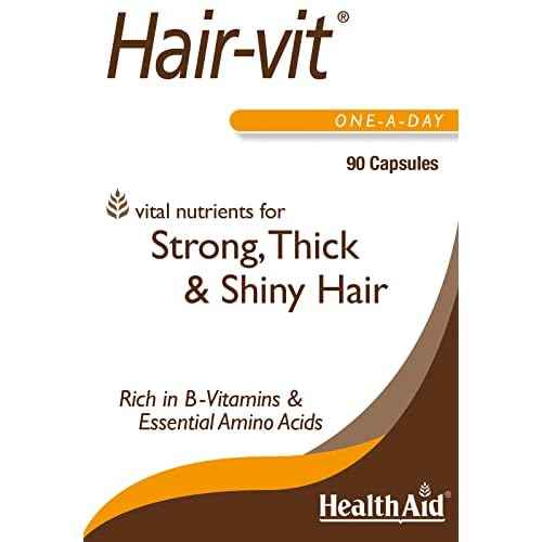 Hair VIT Hair Growth Supplement ? 90 Capsules, Once Daily Formula with B-Complex Vitamins, Biotin, Amino Acids & Nutrients for Healthy, Strong, Fuller-Looking Hair in Men & Women
