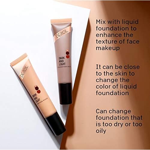 Foundation Mixer,Foundation Adjusting Drops,Color Adjusting Mixer Suitable for Liquid Mix to Match Your Unique Skin Tone ((02# Dark))