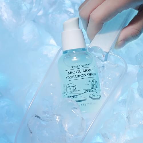 Arctic Biome Hyaluron Serum, Hydrating Facial Serum with Arctic Glacial Water, Polar Biome Complex and Hyaluronic Acid, Lightweight Formula, Korean Skincare (50ml/1.69 fl.oz.)
