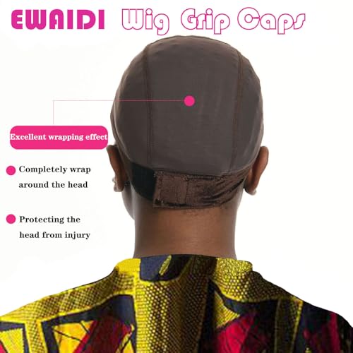 Lace Wig Grip Cap with Gripper Headband - Medium