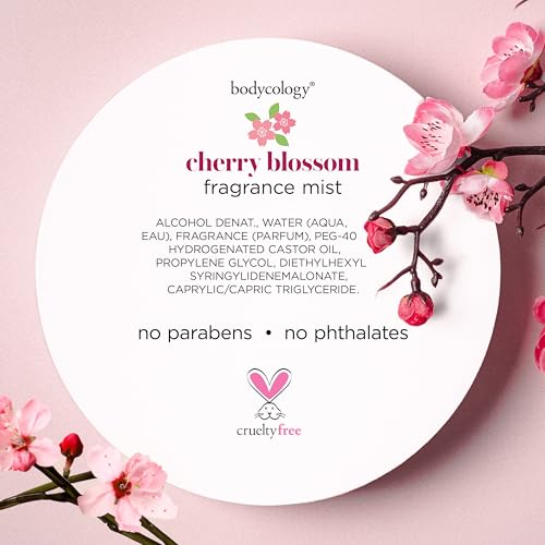Bodycology Cherry Blossom Fragrance Mist - 8 fl oz