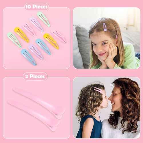 2200 Pcs Clear Hair Ties, Hair Loop Styling Tool Set with Hair Tie Cutter, Elastic Hair Accessories for Toddler Baby Girl Women