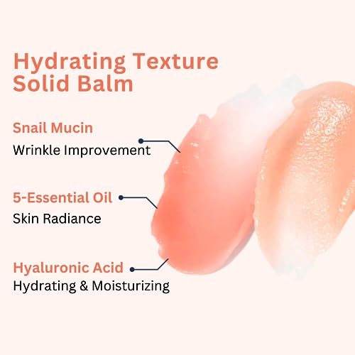 Elensilia Snail Filtrate Anti-Wrinkle Multi Balm Stick I All-In-One Wrinkle Free Balm, Instant Natural Glow Care For Neck, Under Eye Bags, Lips I Hydrating Moisturizer For Skin Care