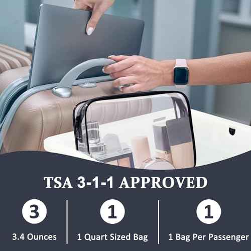 COSHAYSOO Clear Makeup Bag Sunscreen Pouch with Letter Patches Summer Beach Essential Stuff Accessories Birthday Christmas Gifts for Women Mom Teacher Nurse