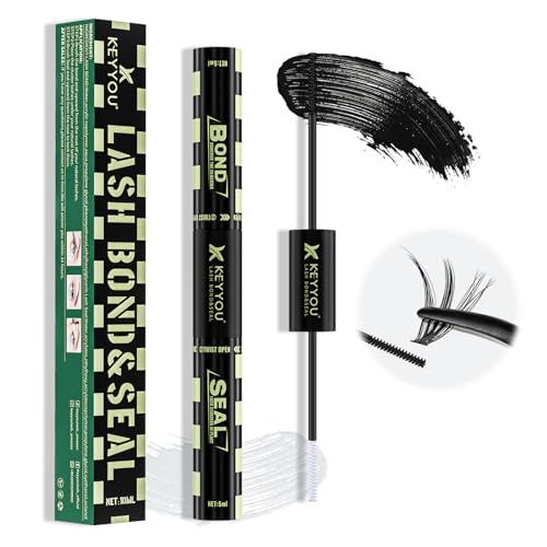 KEYYOU Lash Bond and Seal - 2-in-1 Latex-Free Glue, 10ml