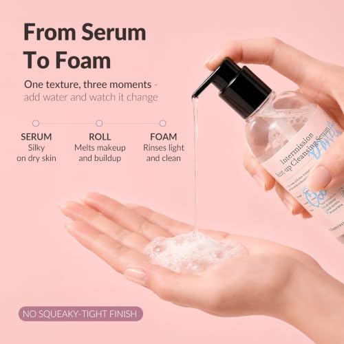 INTERMISSION Rest Up Cleansing Serum, Gentle Face Cleanser to Foam,