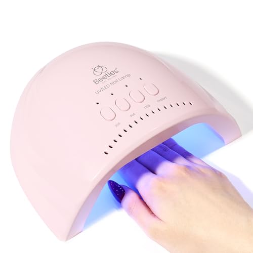 Beetles UV LED Nail Lamp Pink with 3 Timer Settings for Gel Nails