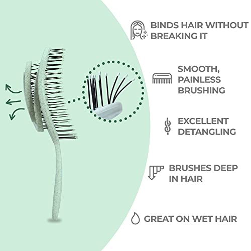 Ninabella Detangle Hair Brush - Pain-Free for All Hair Types
