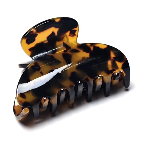 Tortoise & Leopard Print Medium Claw Hair Clips - 3 Pack