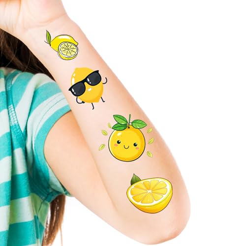 370 Lemon Temporary Tattoos - 30 Sheets Party Favors