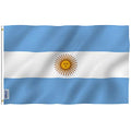 Argentina Flag 3x5 Ft - Fade Proof Polyester with Brass Grommets
