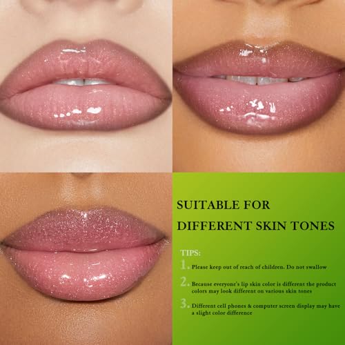 Brown Lip Liner & Pink Lip Gloss Oil Combo Set