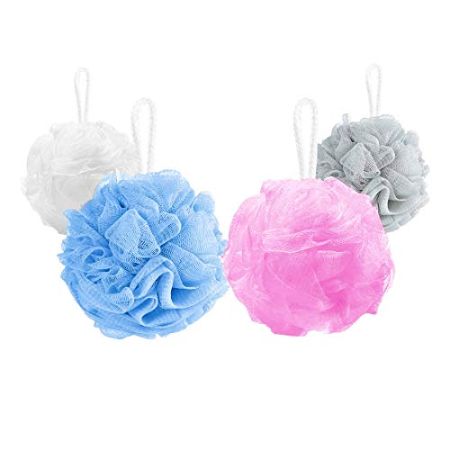 10 Pack Bath Loofah Sponges - Gentle Body Scrubbers for Kids, Women & Men