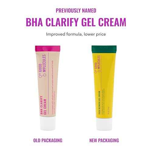 Good Molecules Yuzu Blemish Gel Cream - Lightweight Gel Moisturizer with Salicylic Acid, BHA and Natural Extracts to Target Acne, Even Skin Tone, and Texture - Skin Care for Face
