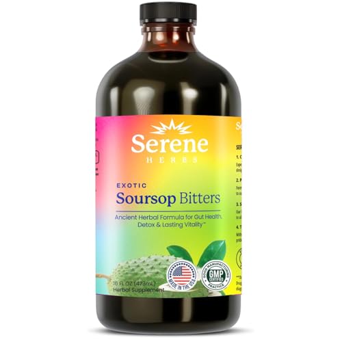 Serene Herbs Soursop Bitters Liquid - 16 fl oz Gut Health