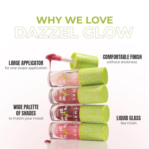 Lamel Dazzle Glow Crystal Clear Lip Gloss - Hydrating Lip Gloss - Non Sticky - Colored - Moisturizing - ¢à407 Provocative