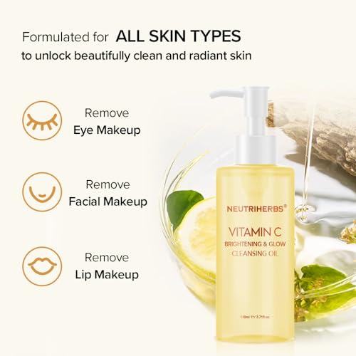 Neutriherbs Vitamin C Makeup Remover Oil - Waterproof Cleanser