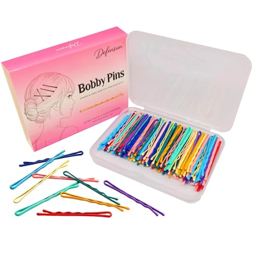 100Pcs Multi-Color Bobby Pins 2.2" - Non-Slip Hair Pins Set