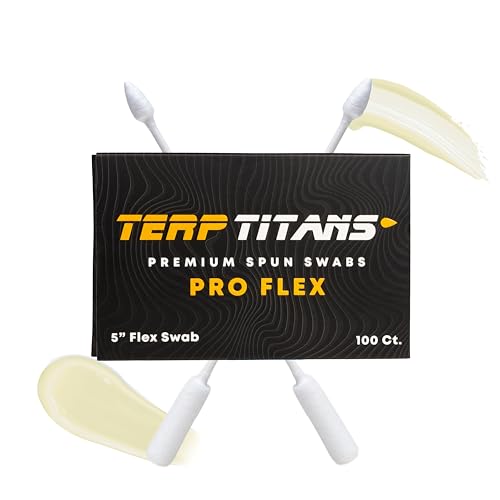 TerpTitans Pro Flex 2-Pack Flexible Cotton Swabs for Precision Cleaning