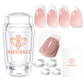 modelones French Tip Nail Stamper Kit 6Pcs with Variations B-Clear-1