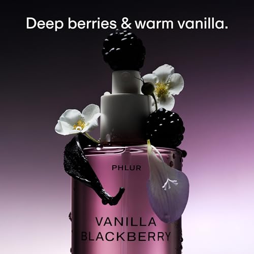PHLUR Vanilla Blackberry Body & Hair Mist - Juicy Fruity Scent, 3 Fl Oz