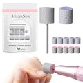 MelodySusie Sponge Nail Sanding Bands - 10Pc Set (120 & 240 Grit)