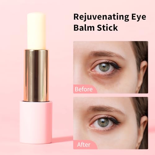 Retinol Eye Stick with Caffeine & Vitamin C - Anti-Aging Under-Eye Balm for Dark Circles & Puffiness