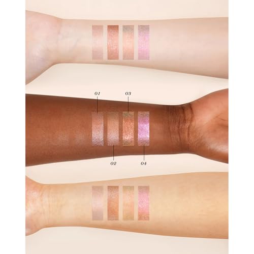 Flower Knows Midsummer Fairytales Liquid Highlighter(Multichrome),Highlighter Makeup,Pearlescent Face & Body Illuminator,Blendable & Long-lasting face Highlighter for All Skin Tones(04 Fairy Whisper)