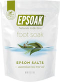 Epsoak 32oz Tea Tree Foot Soak with Epsom & Dead Sea Salts - USA Made