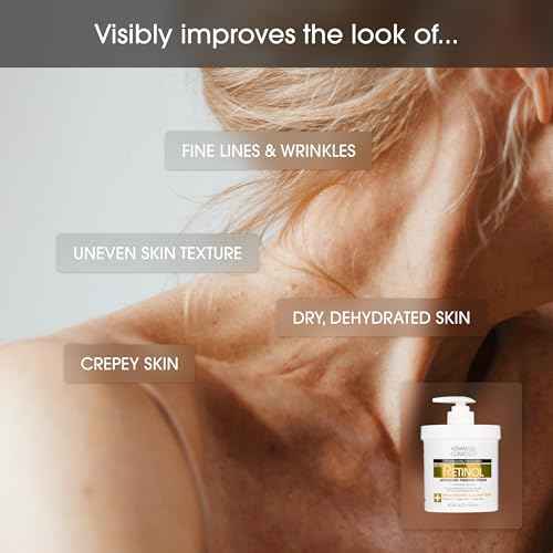 Advanced Clinicals Unscented Retinol Body Lotion & Face Moisturizer + Manuka Honey Body Cream For Women & Men | 2PC Skincare Set Helps Reduce Appearance Of Crepey Skin + Extremely Dry Skin, 2pc Set