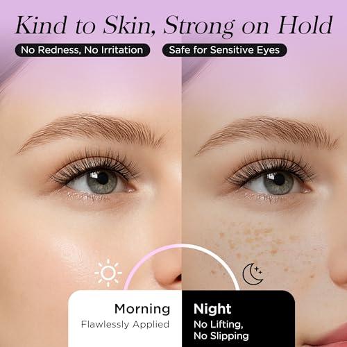 Self Adhesive Eyelashes - Pre Glued Wispy Faux Mink Lashes, 5 Pairs