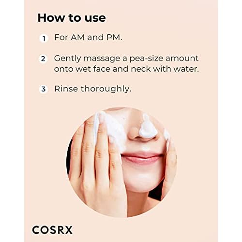 COSRX AC Collection Calming Foam Cleanser, 150ml / 5.07 fl.oz | Salicylic Acid Acne Cleanser | Animal Testing Free, Paraben Free, Korean Skin Care