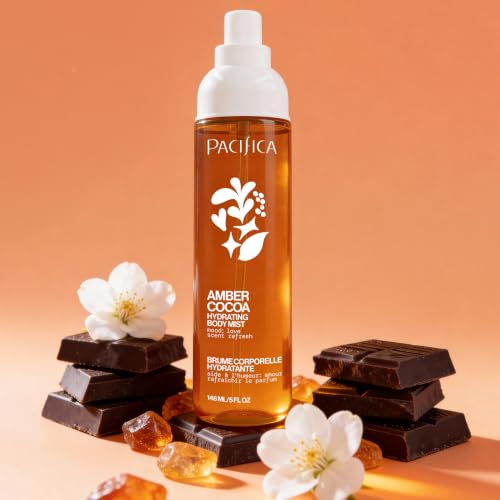 Pacifica Amber Cocoa Gourmand Body Mist for Women, 5 oz – Amber Cocoa Variation