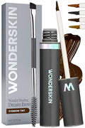 Wonderskin Long Lasting Tinted Eyebrow Gel Dark Brunette - Natural Brow Filler & Volumizer