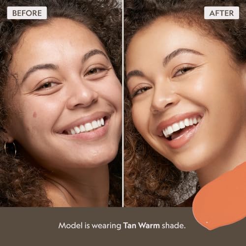 YENSA Super Serum Silk Foundation Tan 2 - Hydrating Full Coverage with Vitamin C & Bakuchiol Oil, 1 oz