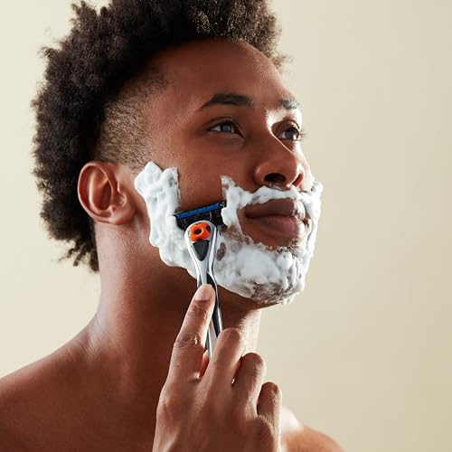 Amazon Basics 5-Blade Men's Razor Refill Cartridges with Trimmer, 12-Pack