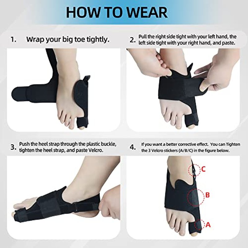 Bunion Corrector for Men & Women - Night Splint & Big Toe Straightener